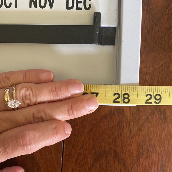 Metal Day and Month Hanging Sign with Sliding hardware to identify day and month - Picture 9 of 11